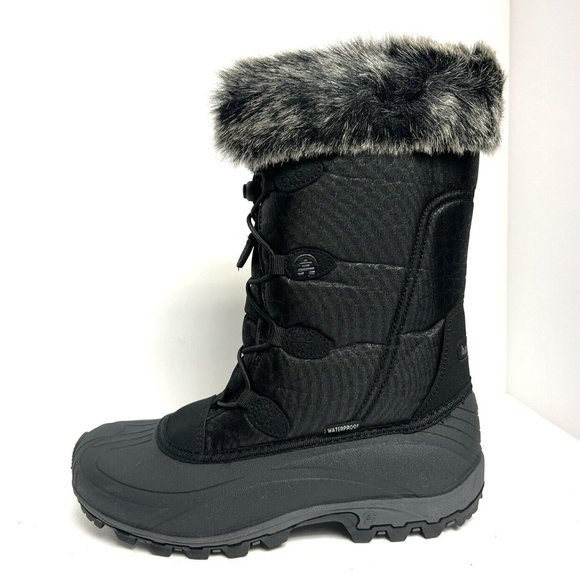 Kamik Shoes - Kamik Womens Momentum Snow Boot Black Size 10.5 M